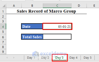 Sequential Dates Entered Across Multiple Worksheets in Excel