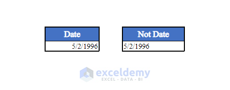 Excel Recognizing a Date or Not
