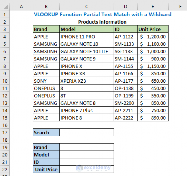 How To VLOOKUP Partial Text In Excel With Alternatives ExcelDemy