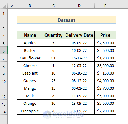 Random Sort in Excel