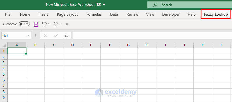 Fuzzy Lookup Add-in in Excel