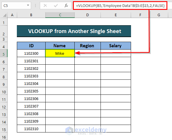 VLOOKUP from Another Sheet