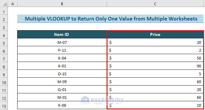 All LOOKUP Values with Nested VLOOOKUP Function