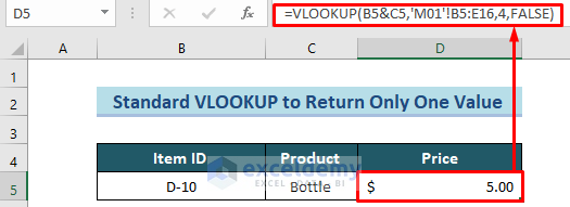 Formula to VLOOKUP from Multiple Columns with Only One Return in Different Worksheet