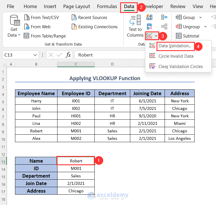 Drop-down list to auto populate cells in excel based on another cell