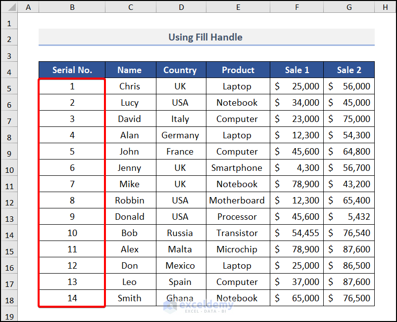 how-to-do-automatic-numbering-in-excel-12-simple-ways-exceldemy