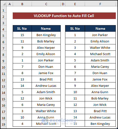 Applying VLOOKUP function to autofill cell based on another cell