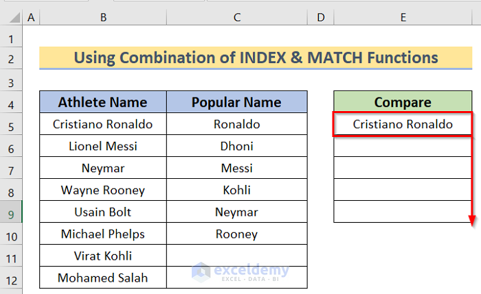 Results for Excel Partial Match Two Columns