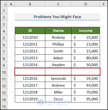 Problems You Might Face While Sorting Column by Value