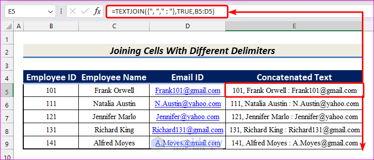 Joining Cells With Different Delimiters