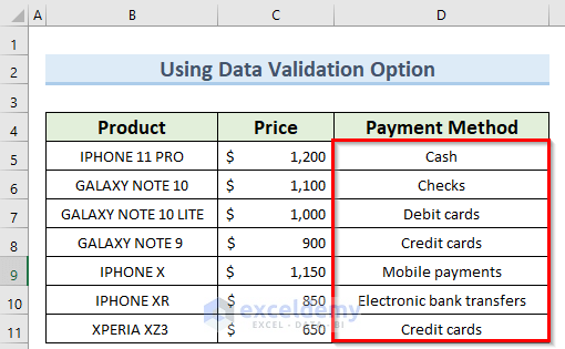 removing all drop-down lists in Excel using Data Validation