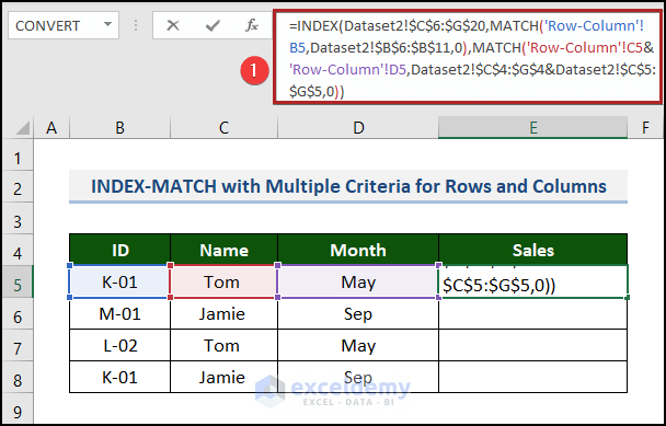 INDEX MATCH array formula for multiple criteria