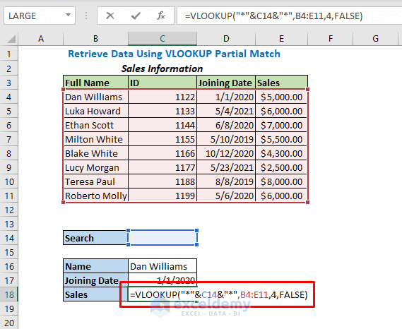 match date excel