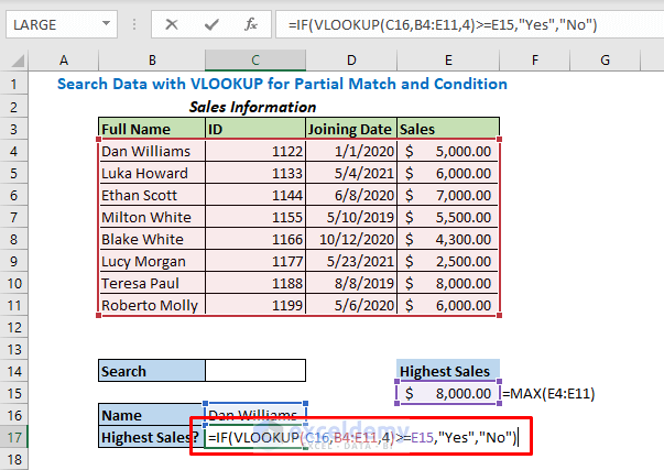 vlookup for partial match 
