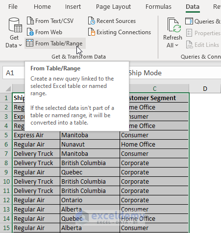 Power Query to filter duplicates in excel