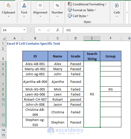 Updated result for IF FIND Formula