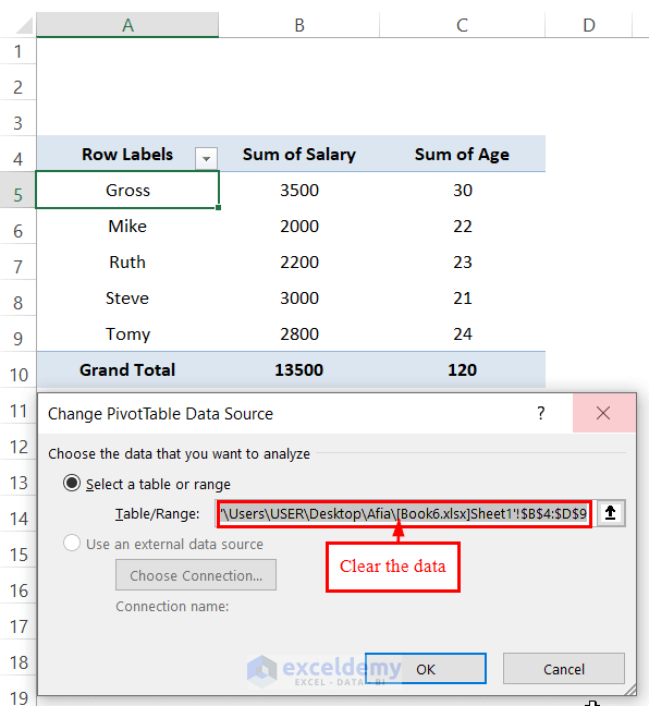 Removing ExternalLink i Pivot Table for Excel Remove External Links