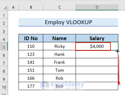 Dragging Down Formula to Compare Two Excel Sheets for Duplicates