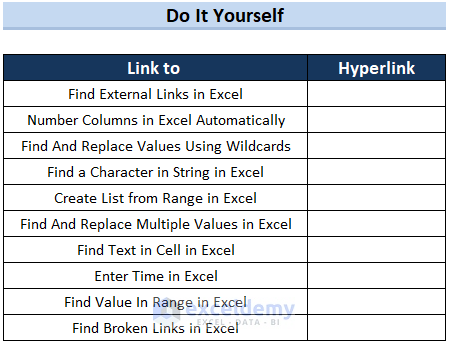 Practice Sheet to Combine Text and Hyperlink in Excel Cell