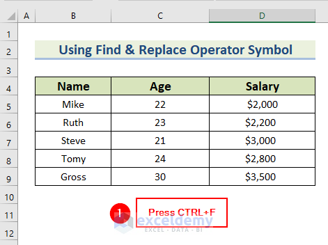 Using Find and Replace Operator ymbol to Remove External Link in Excel