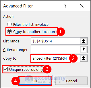 Advanced Filter Dialog Box to Remove Dupplicates on Criteria 