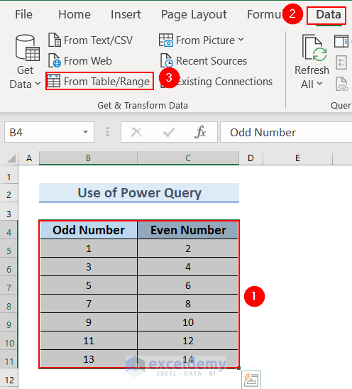 Use of Power Query to Transpose Columns to Rows In Excel