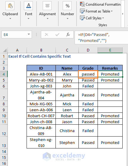 IF Formula code to check cell contains specific text case insensitive
