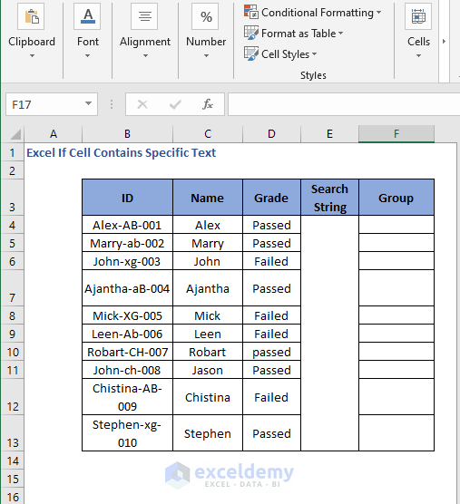 New columns for example - Excel If Cell Contains Specific Text