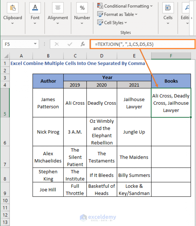 how-to-combine-multiple-cells-into-one-cell-separated-by-comma-in-excel-functions-vba