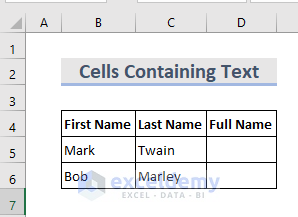 Add Multiple Cells Together Containing Text in Excel
