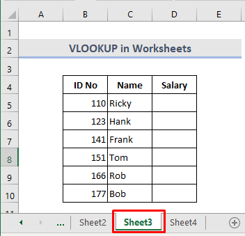 Using VLOOKUP In Multiple Worksheets