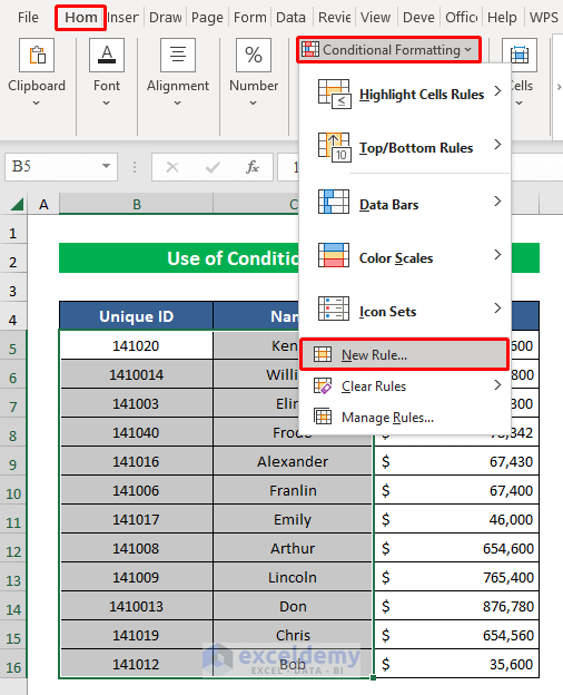 Use Conditional Formatting to Find Matching Values in Two Worksheets