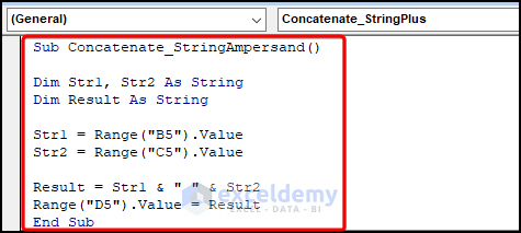 Code Explanation for vba concatenate string and integer
