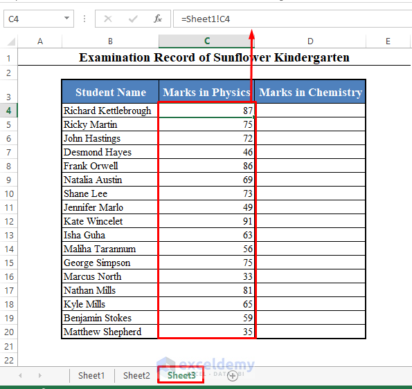HYPERLINK Function to Link to Another Worksheet in Excel