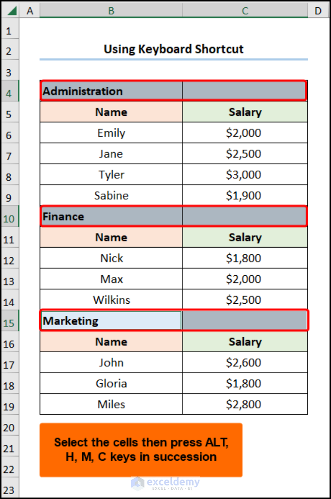 How To Merge Rows In Excel 8 Useful Ways ExcelDemy