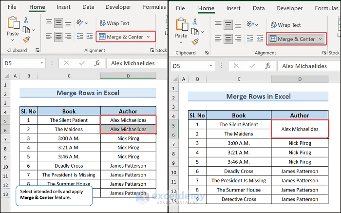 Merge Rows Sharepoint Merge Rows in Excel (Using Functions, Features and VBA) - ExcelDemy