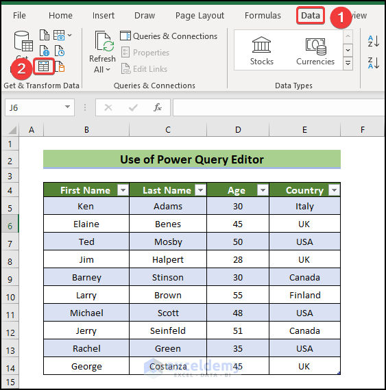 Using Power Query to Combine Text from Two or More Cells into One Cell in Excel
