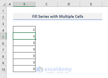 Autofill of Series Not Working While Dragging Only Last Cell