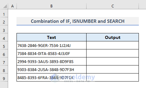 Search for Partial Match of a Text in a Range of Cells in Excel