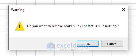 Embed VBA Codes to Find and Remove Broken Links in Excel