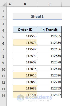 Insert ISNUMBER Function to Find Duplicates across Multiple Worksheets in Excel