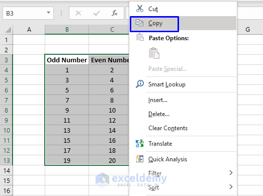 transposing multiple column to multiple row copy paste 1