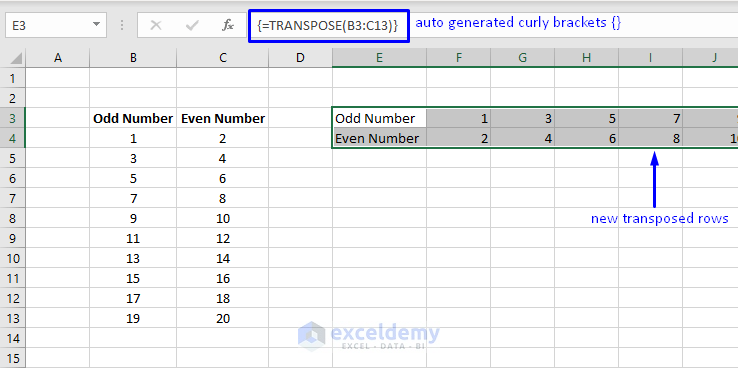 transposing multiple column to multiple row formula 3