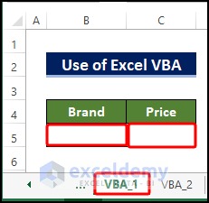 Automatically Send Data to Another Worksheet Through Excel VBA