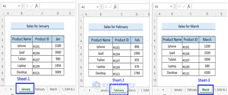 How To Vlookup and Sum Across Multiple Sheets In Excel 2 Formulas 