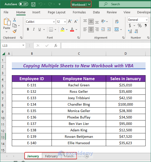Copy Multiple Sheets to New Workbook VBA