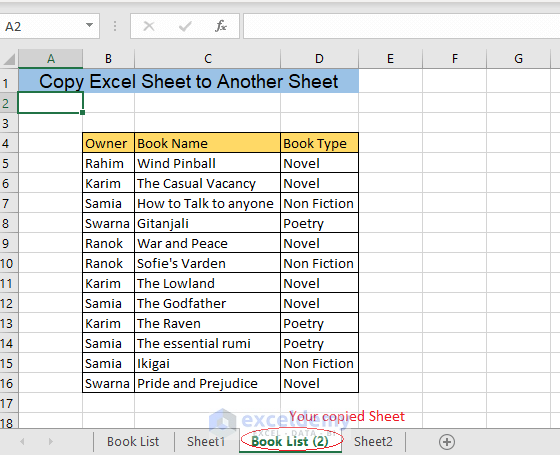 Make Duplicate sheet