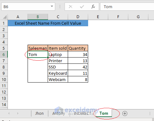 CHANGE SHEET NAME FROM CELL VALUE USING VBA