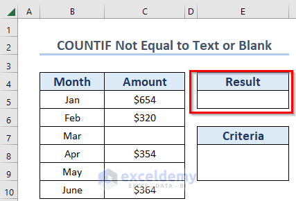 Result Column to Apply COUNTIF Function based on Criteria 