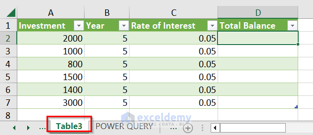 How to Make a Table with Power Query in Excel